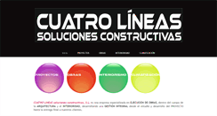 Desktop Screenshot of cuatrolineas.es