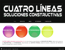 Tablet Screenshot of cuatrolineas.es